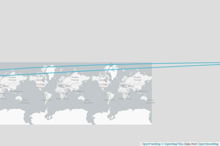 Itinerary Map image for North Atlantic: Iceland, Greenland & Labrador  + undefined