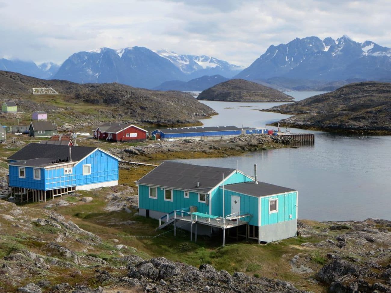 High mountains separate Itilleq, Greenland, from Kangerlussuaq Fjord.