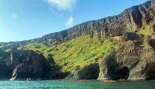 Kayaking near Disko Island