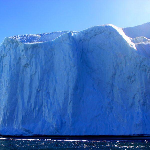 Majestic Face of Ice from an Iceberg in Torssukatak