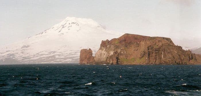  Beerenberg volcan on Jan Mayen Island