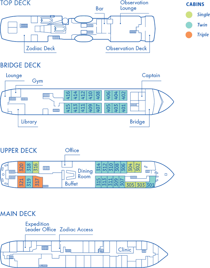 Ocean Nova Deck Plan