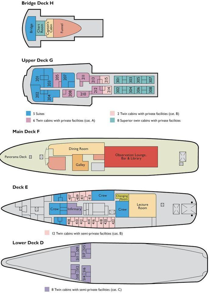 ushuaia deck plan