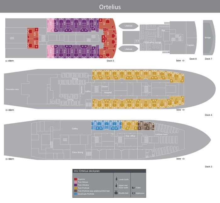 Ortelius deck plan