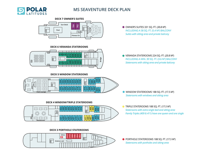 Seaventure deck plan