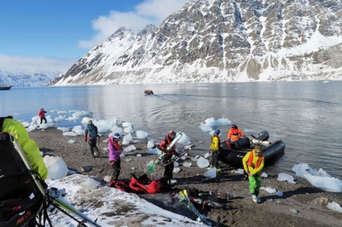 Rembrandt van Rijn _ Alpine Peaks of Spitsbergen, Ski & Sail