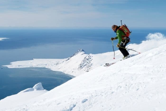 Rembrandt van Rijn _ Alpine Peaks of Spitsbergen, Ski & Sail