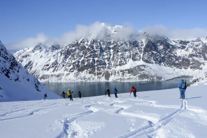 Rembrandt van Rijn _ Alpine Peaks of Spitsbergen, Ski & Sail