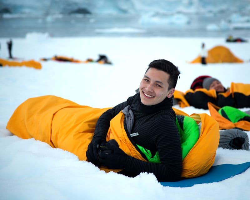 Camping in Antarctica