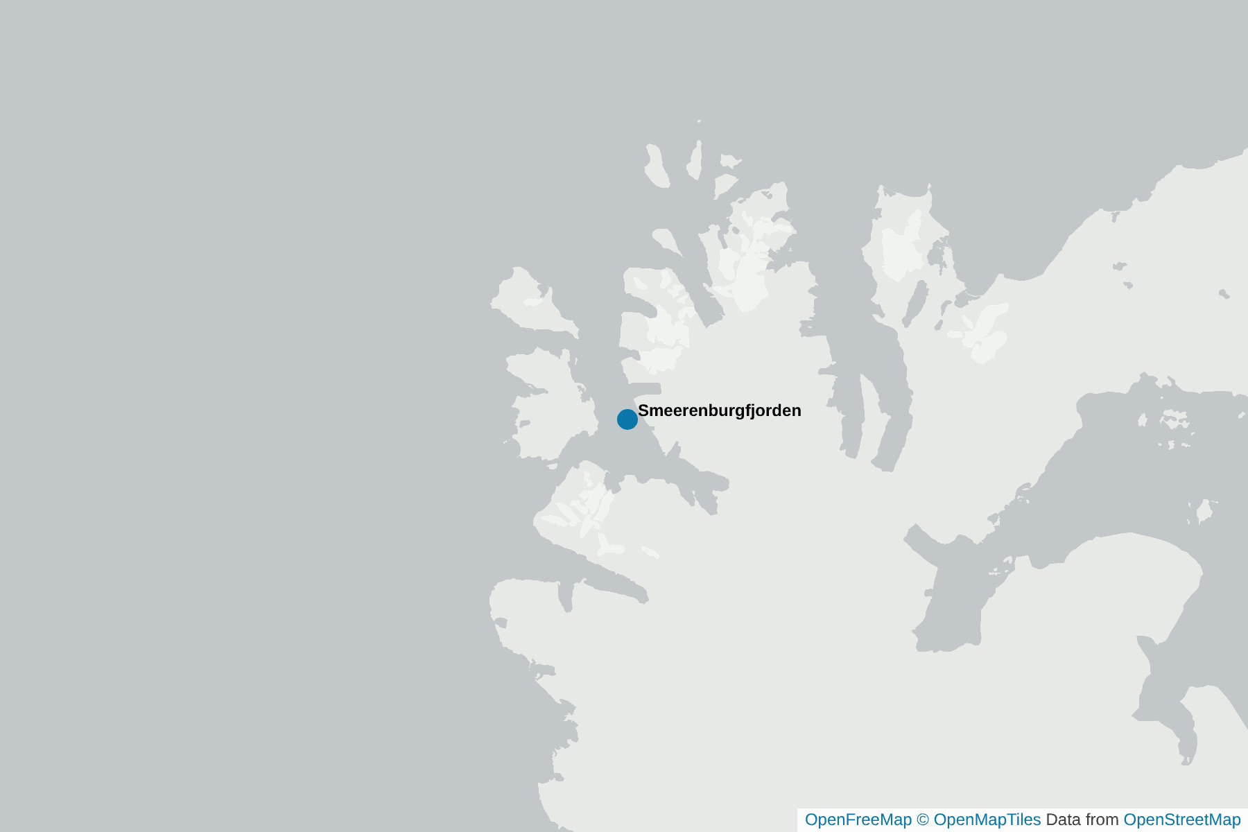 Karte von Smeerenburgfjorden