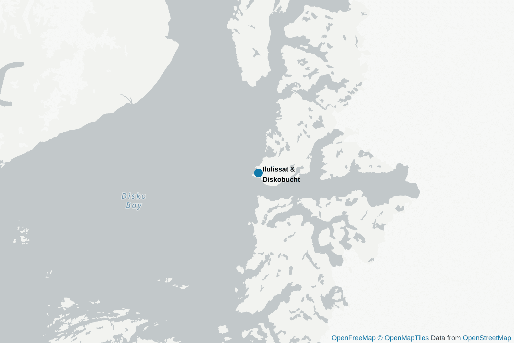 Karte von Ilulissat & Diskobucht