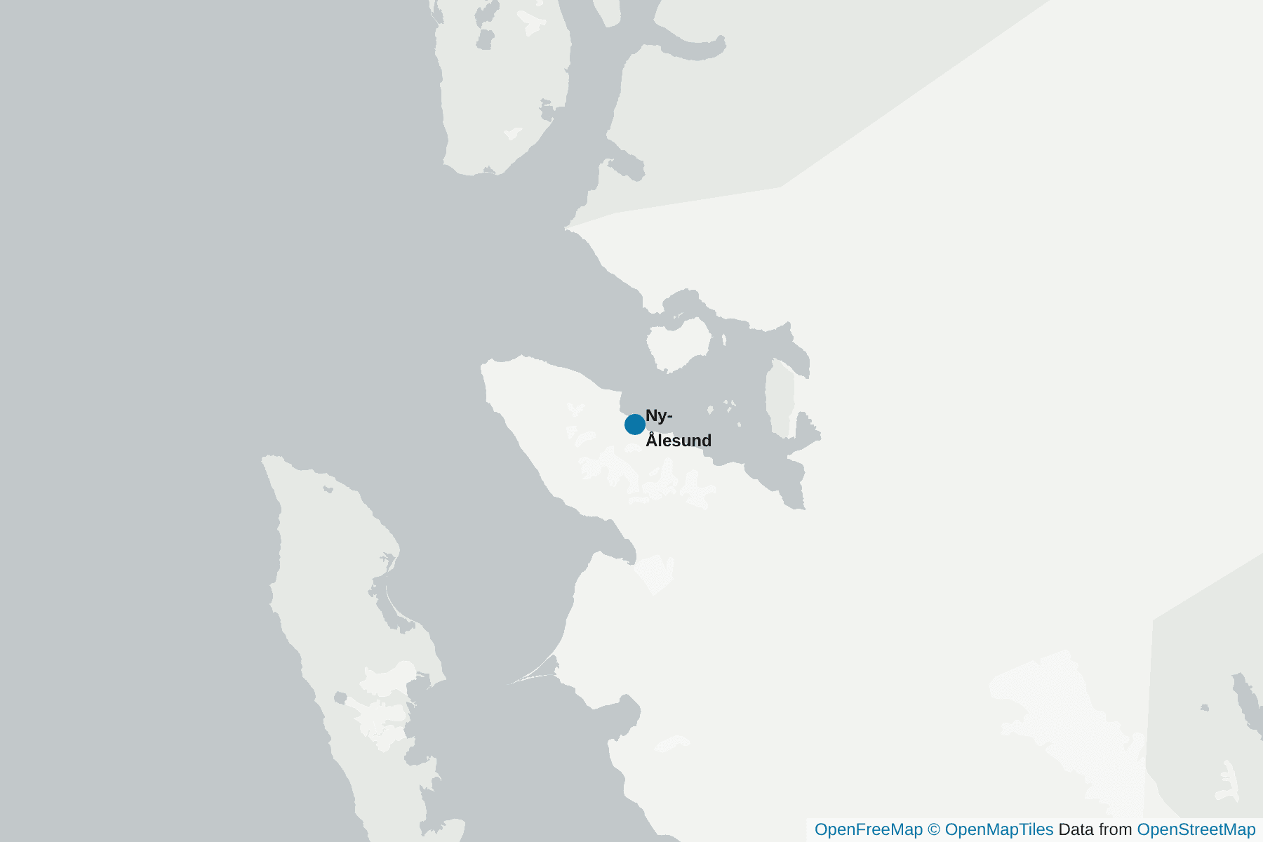 Karte von Ny-Ålesund