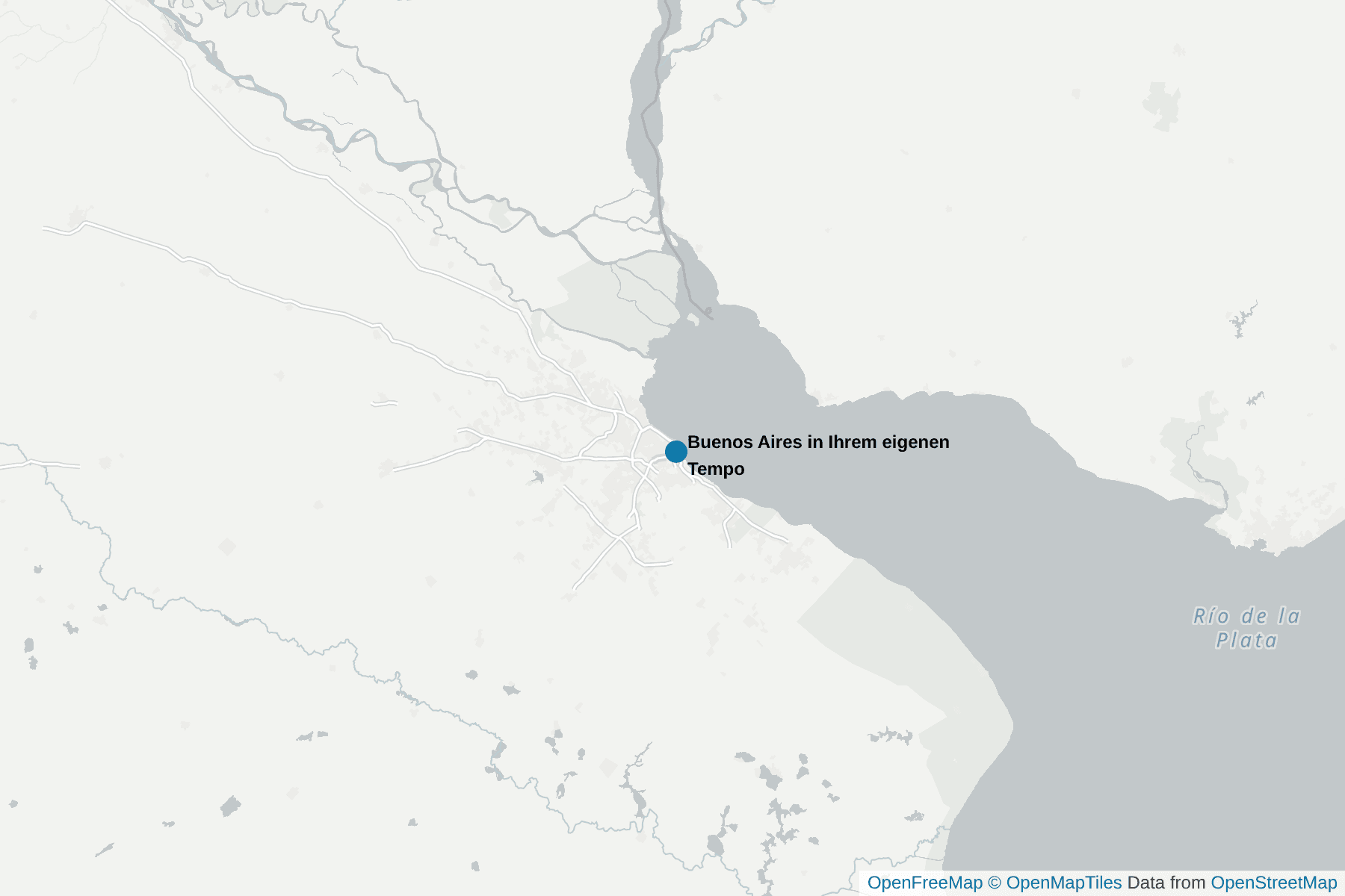 Karte von Buenos Aires in Ihrem eigenen Tempo