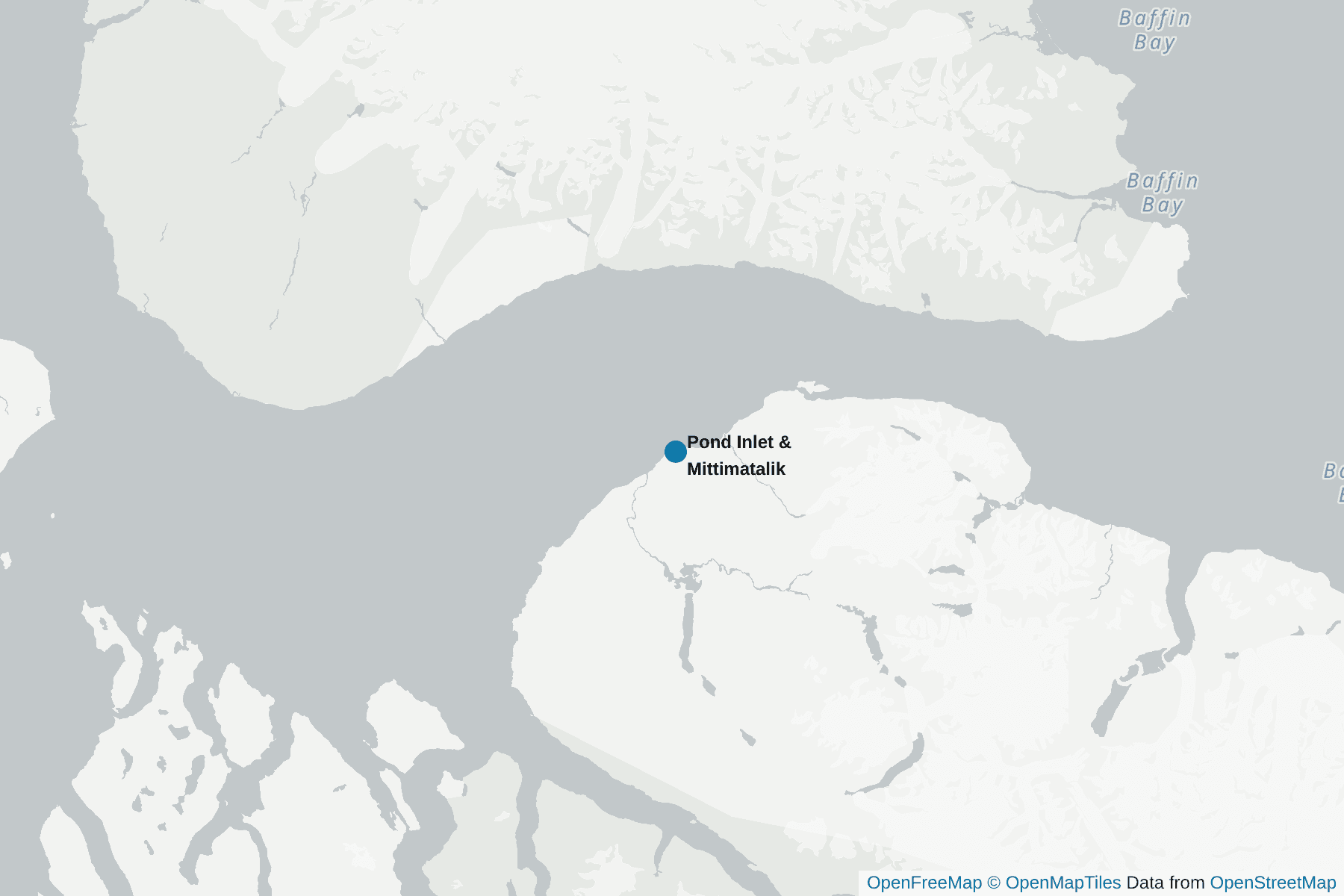 Karte von Pond Inlet & Mittimatalik