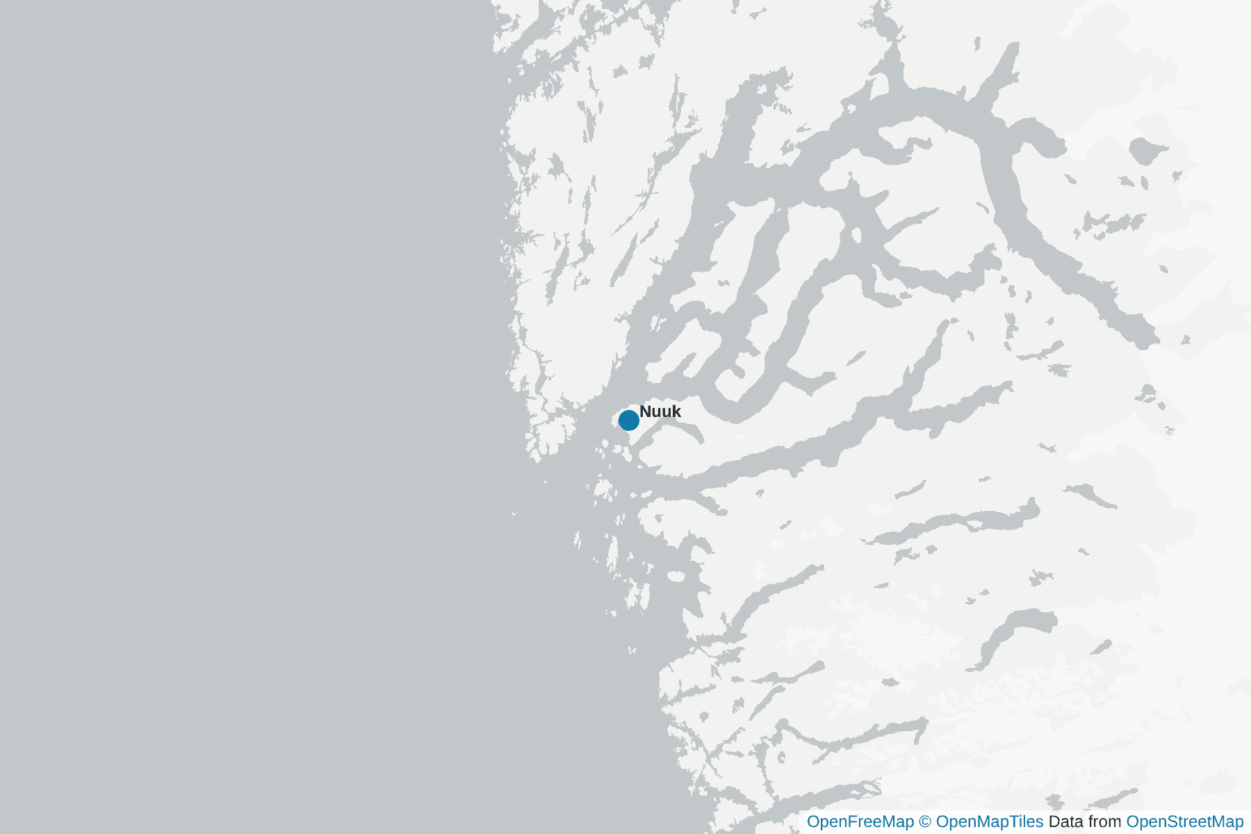 Karte von Nuuk