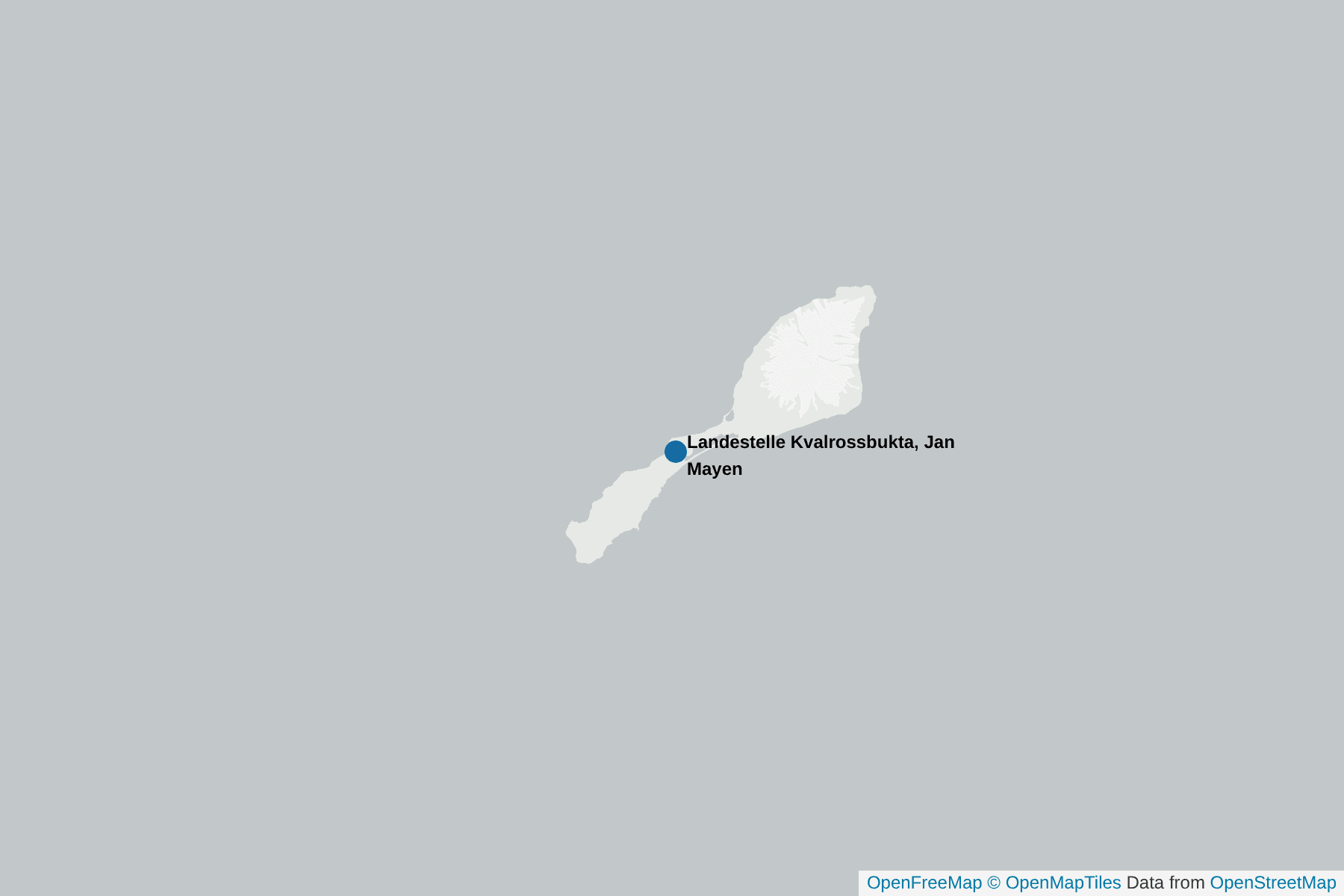 Karte von Landestelle Kvalrossbukta, Jan Mayen