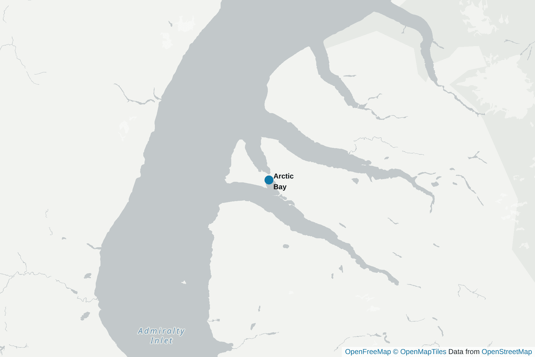 Karte von Arctic Bay