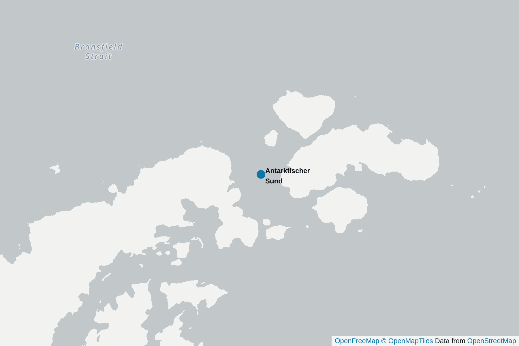 Karte von Antarktischer Sund