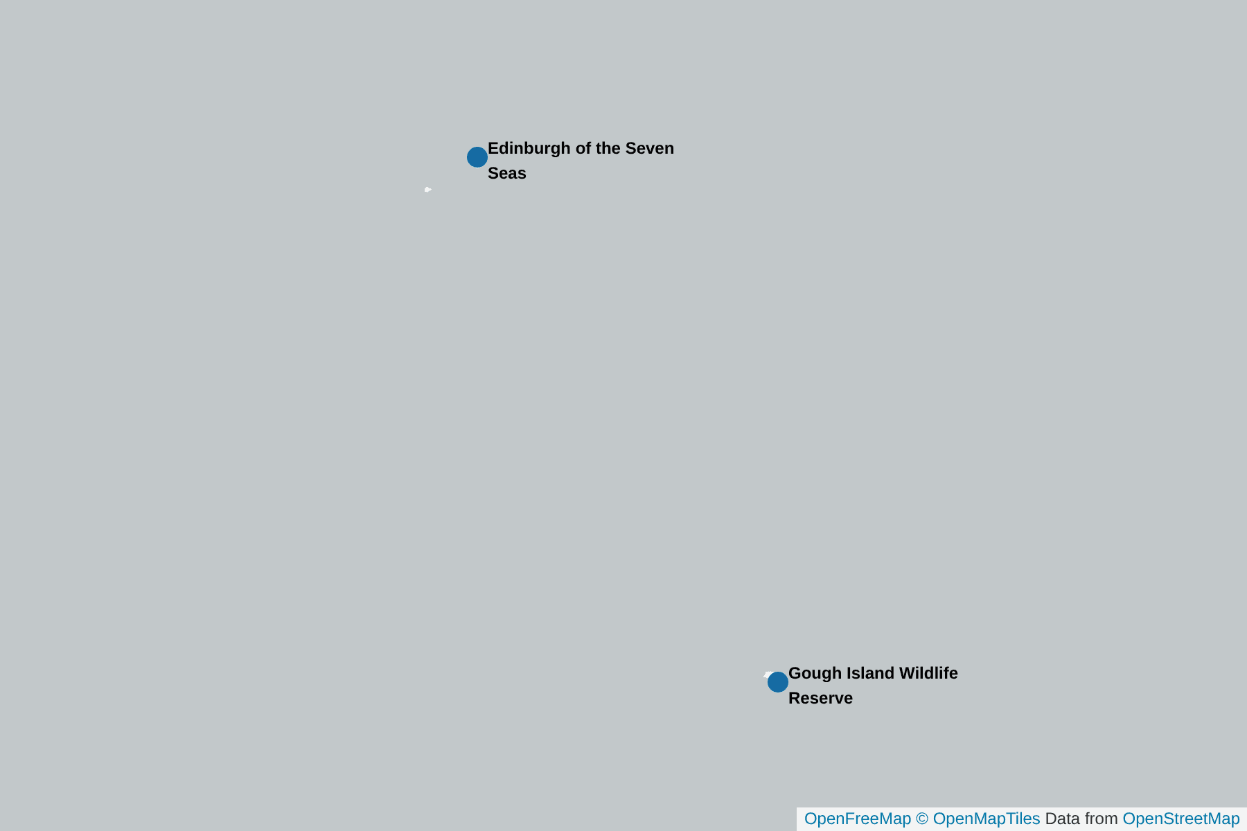 Map of Atlantic Petrel
