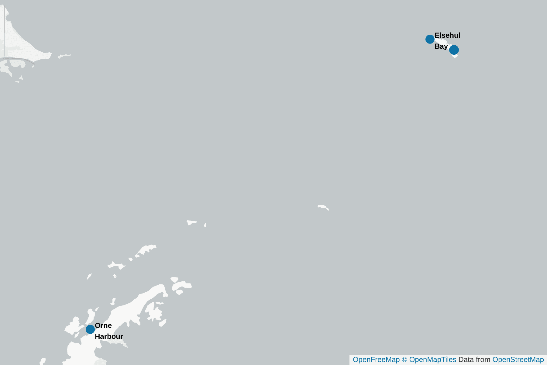 Map of Blue-eyed Shag