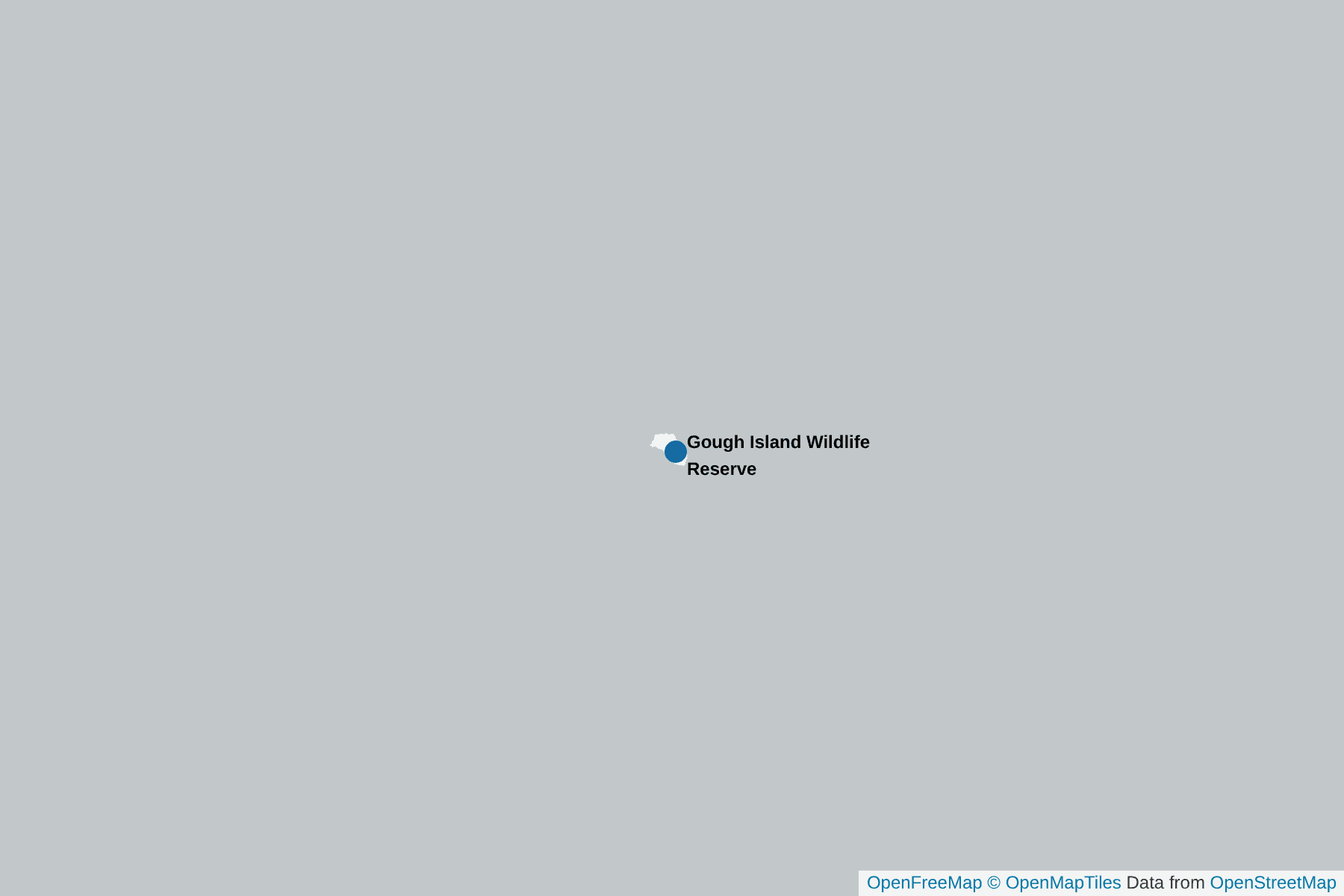 Map of Gough Bunting