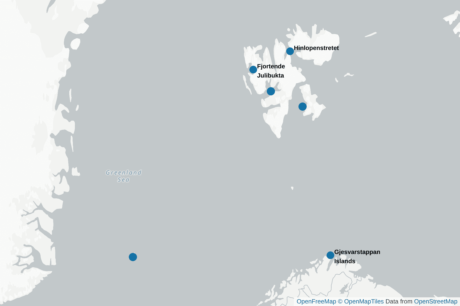 Map of Atlantic Puffin