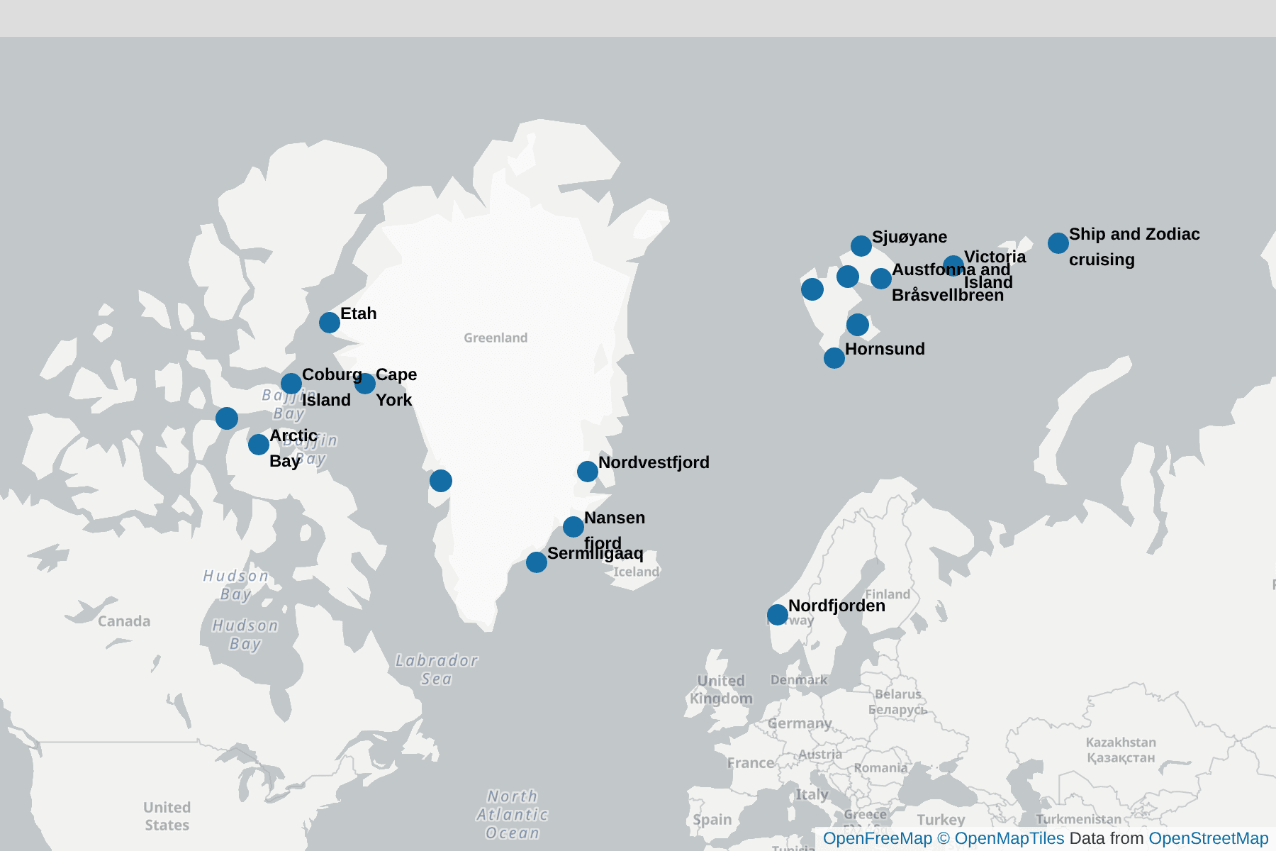 Map of Bearded Seal