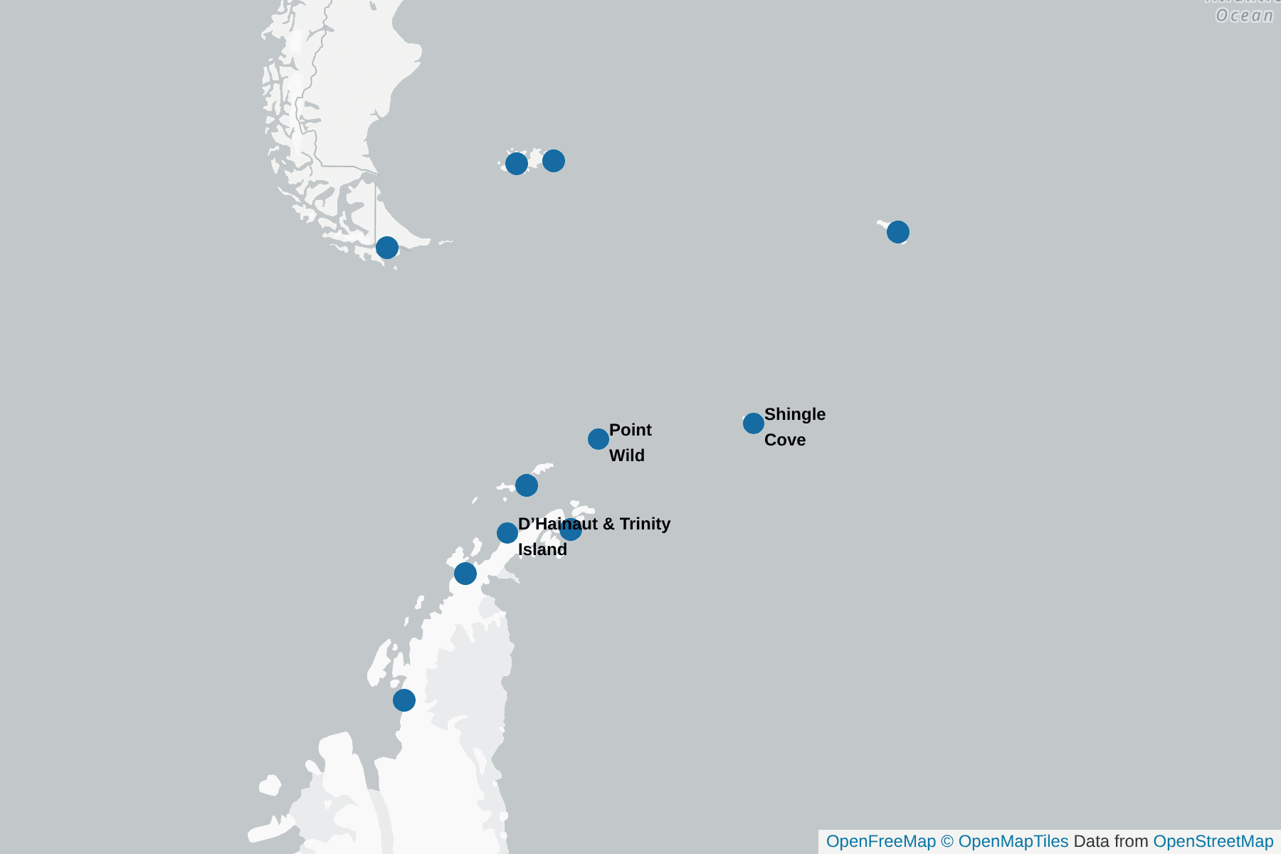 Map of Kelp Gull