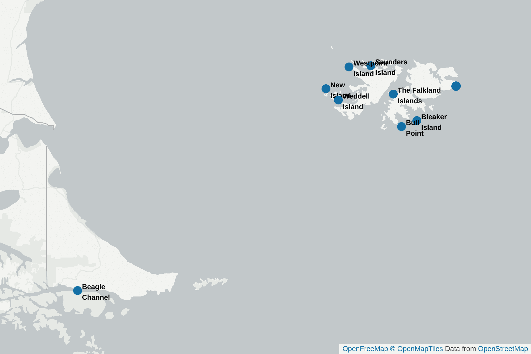 Map of Upland Goose