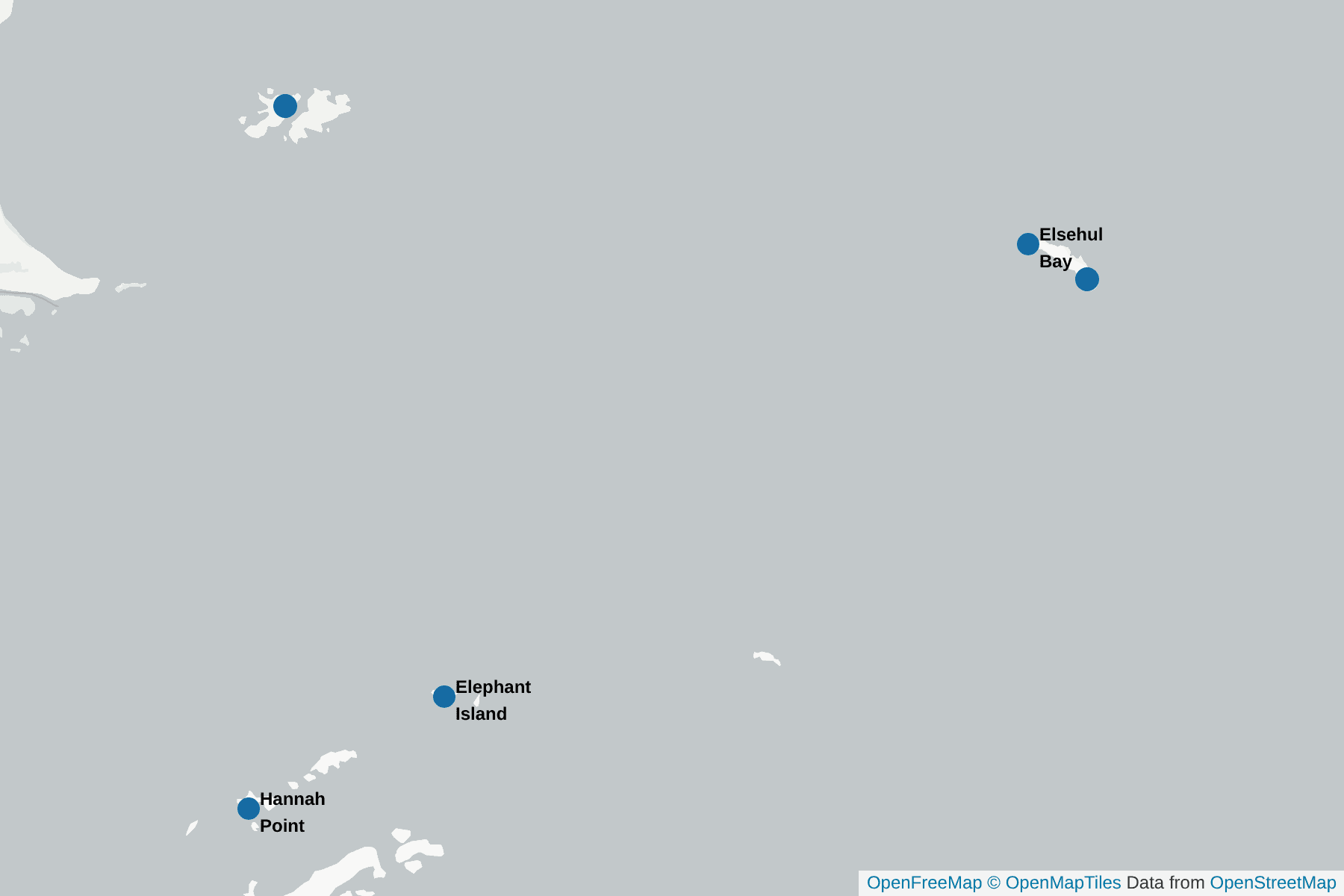 Map of Macaroni Penguin