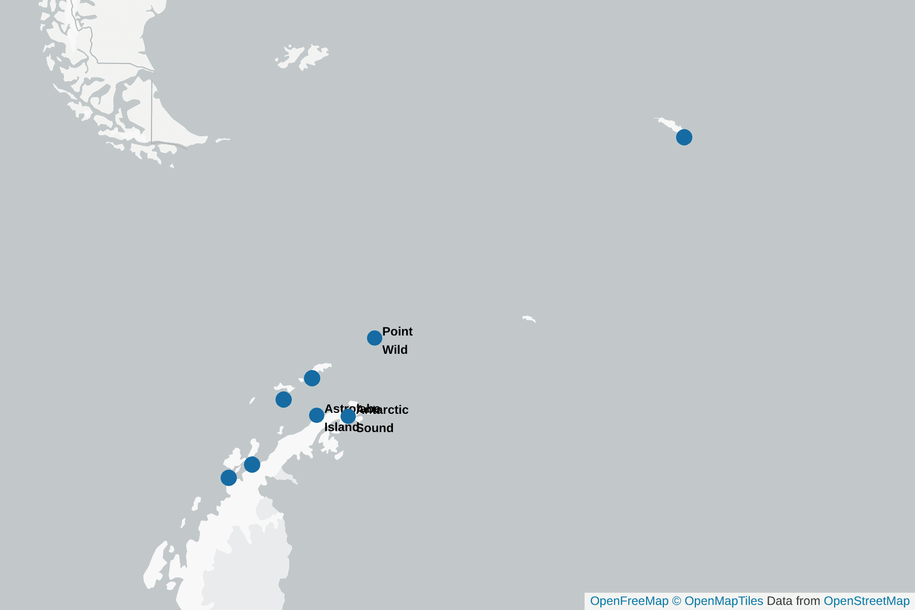 Map of Chinstrap Penguin
