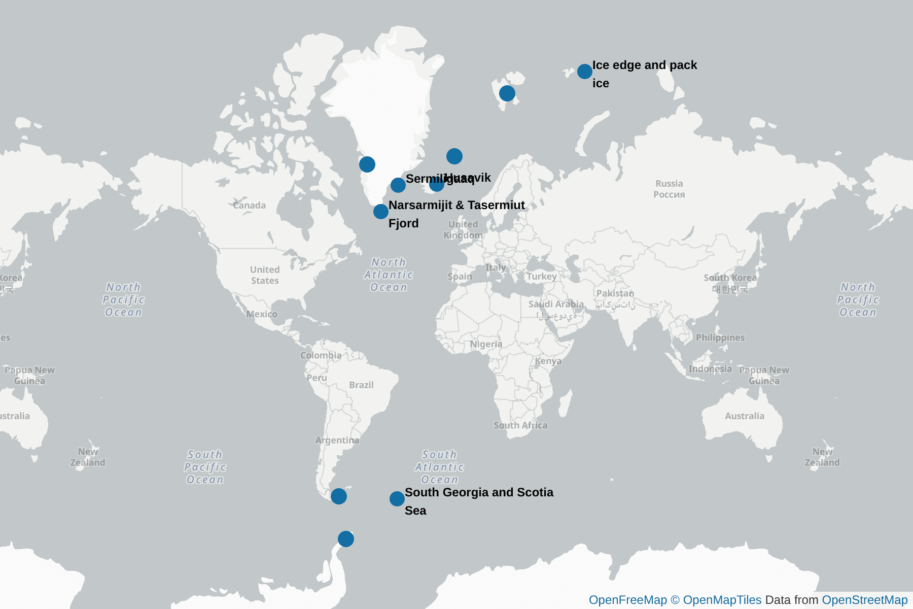 Map of Minke Whale