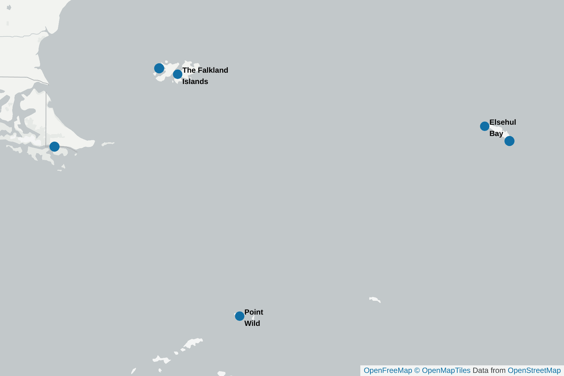 Map of Black-browed Albatross