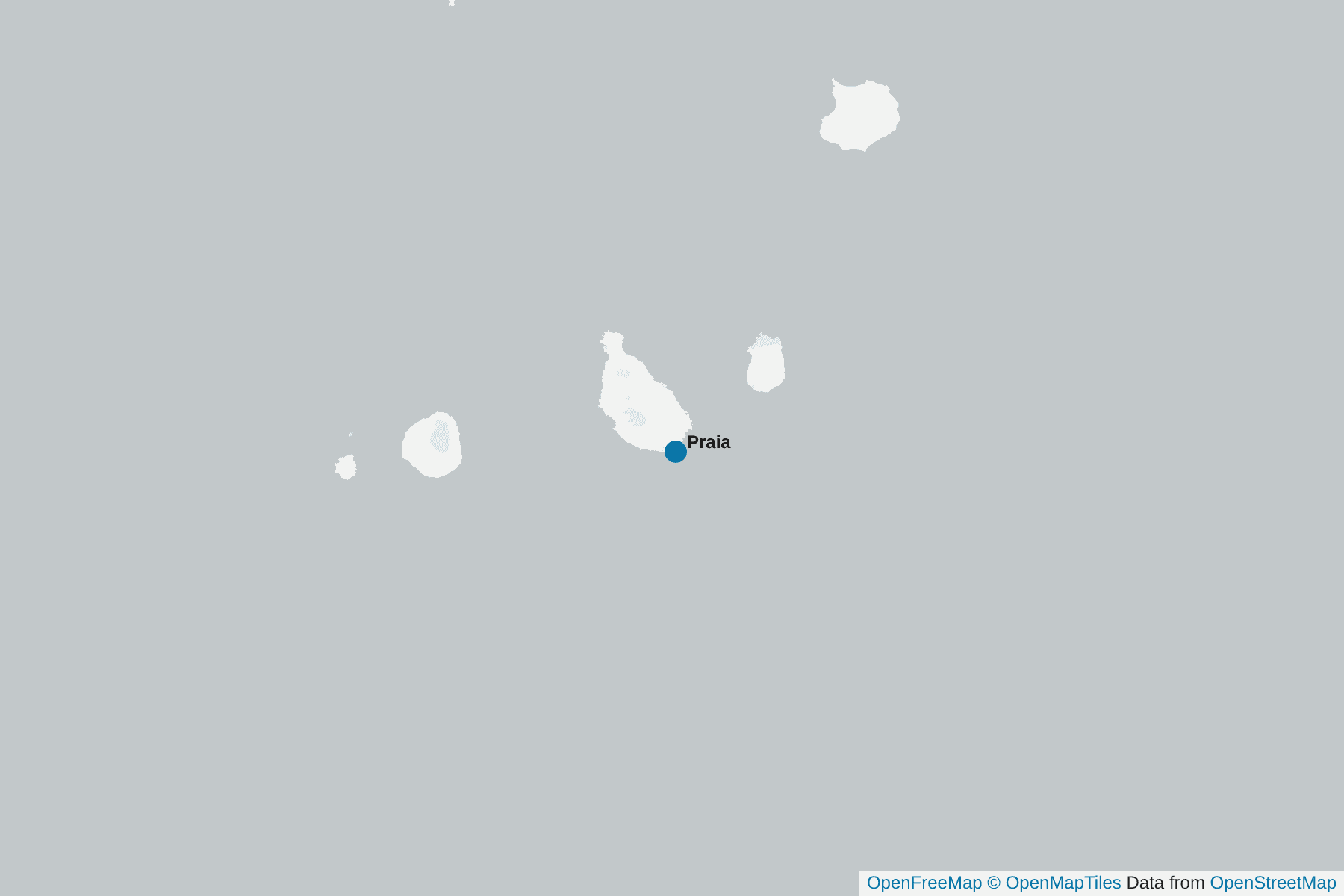 Map of Cape Verde