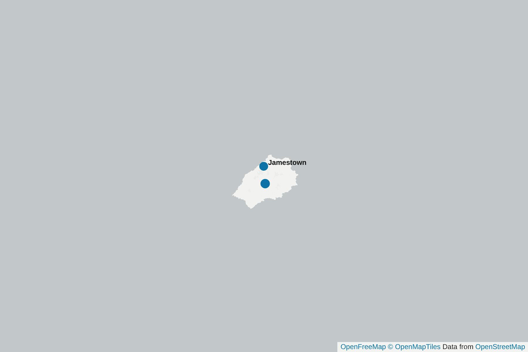 Map of Saint Helena