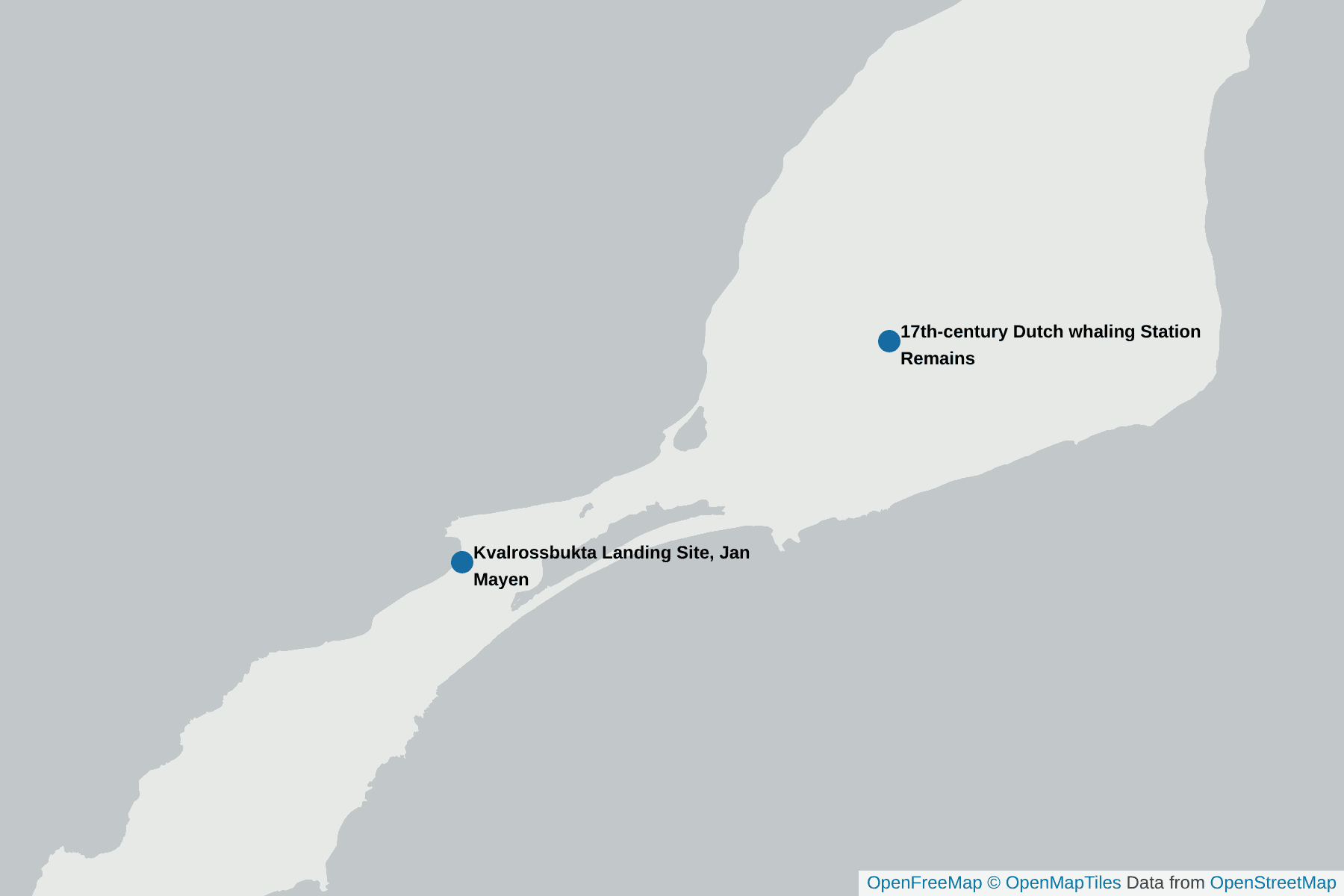 Map of Jan Mayen Island