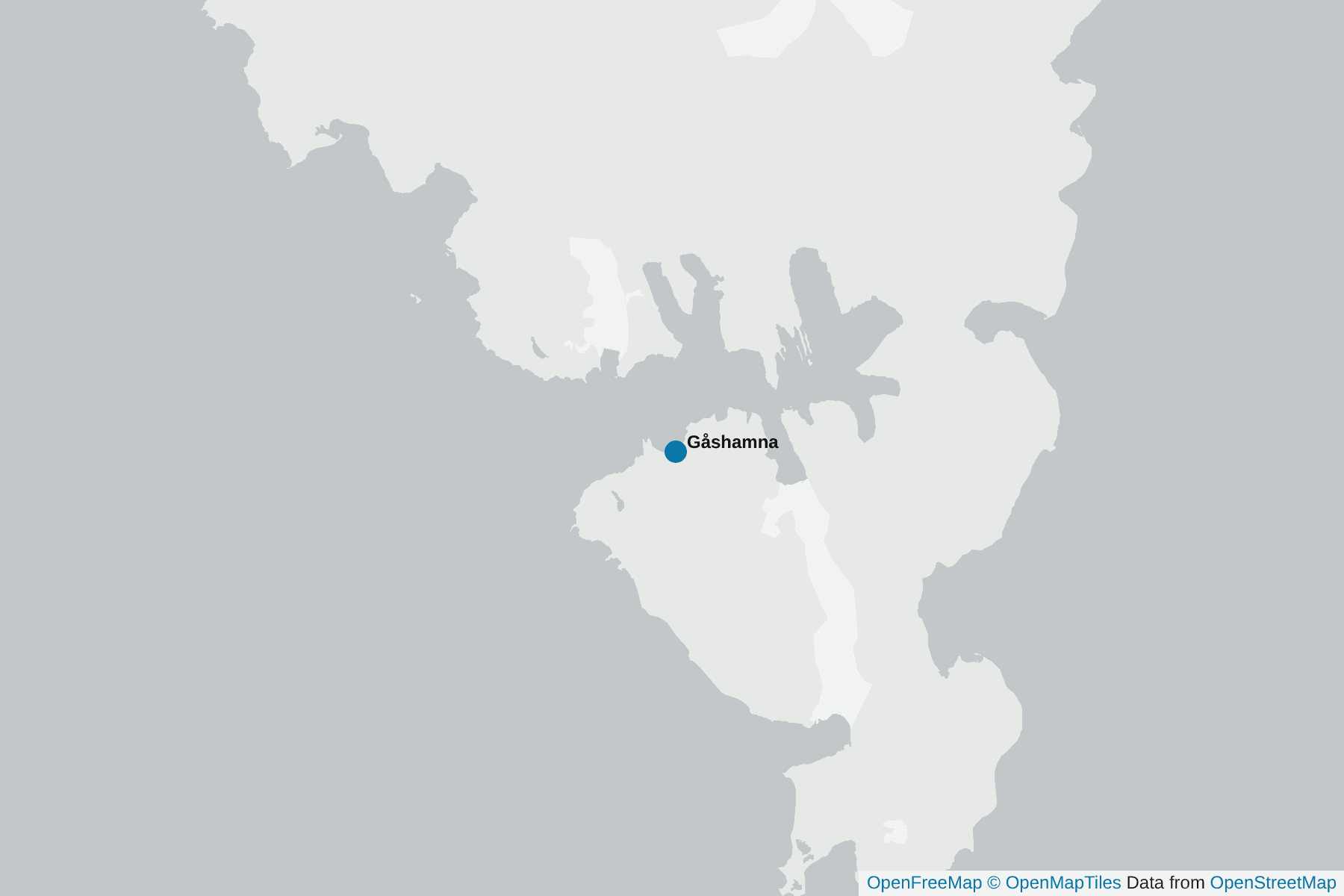 Map of Gåshamna