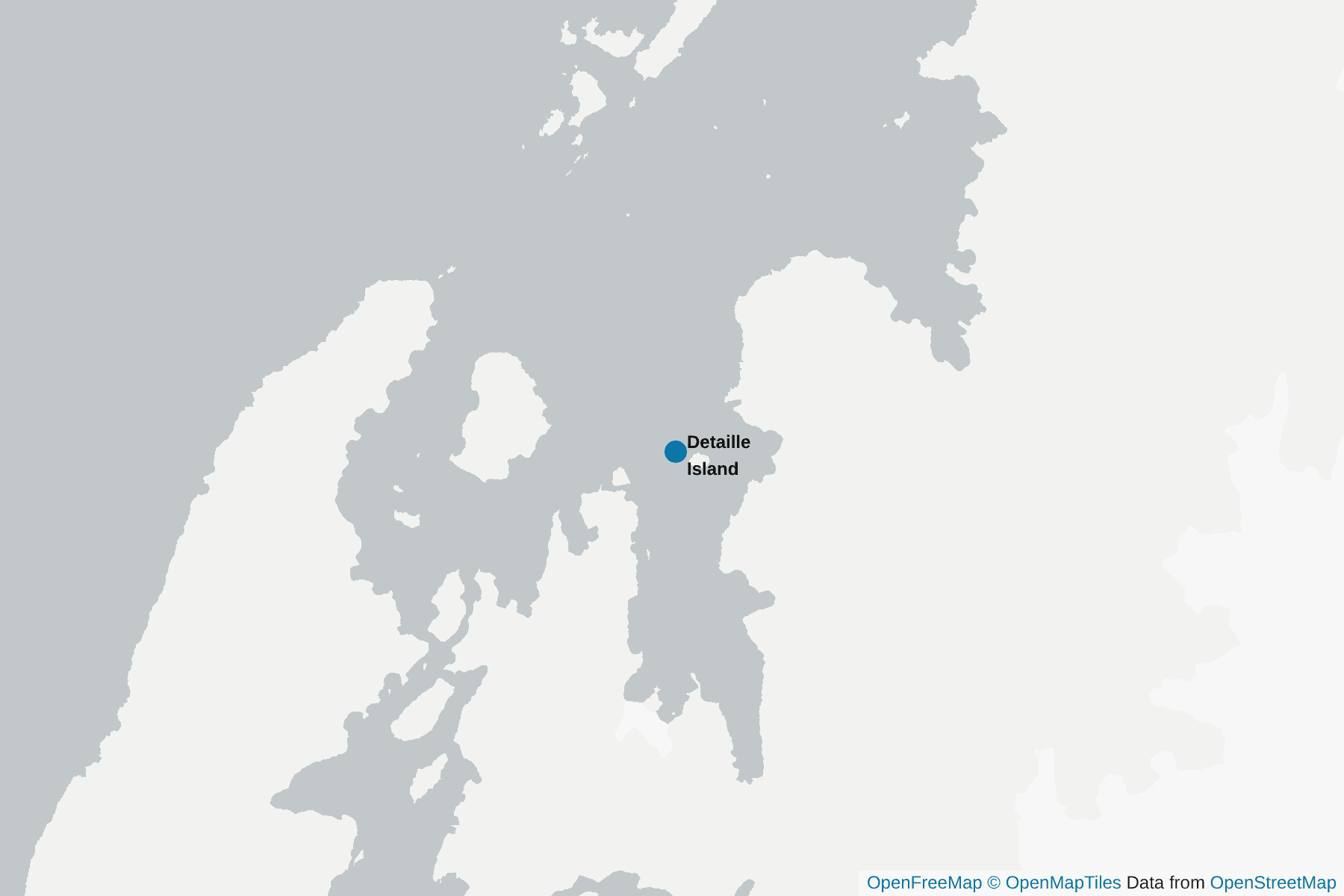 Map of Detaille Island