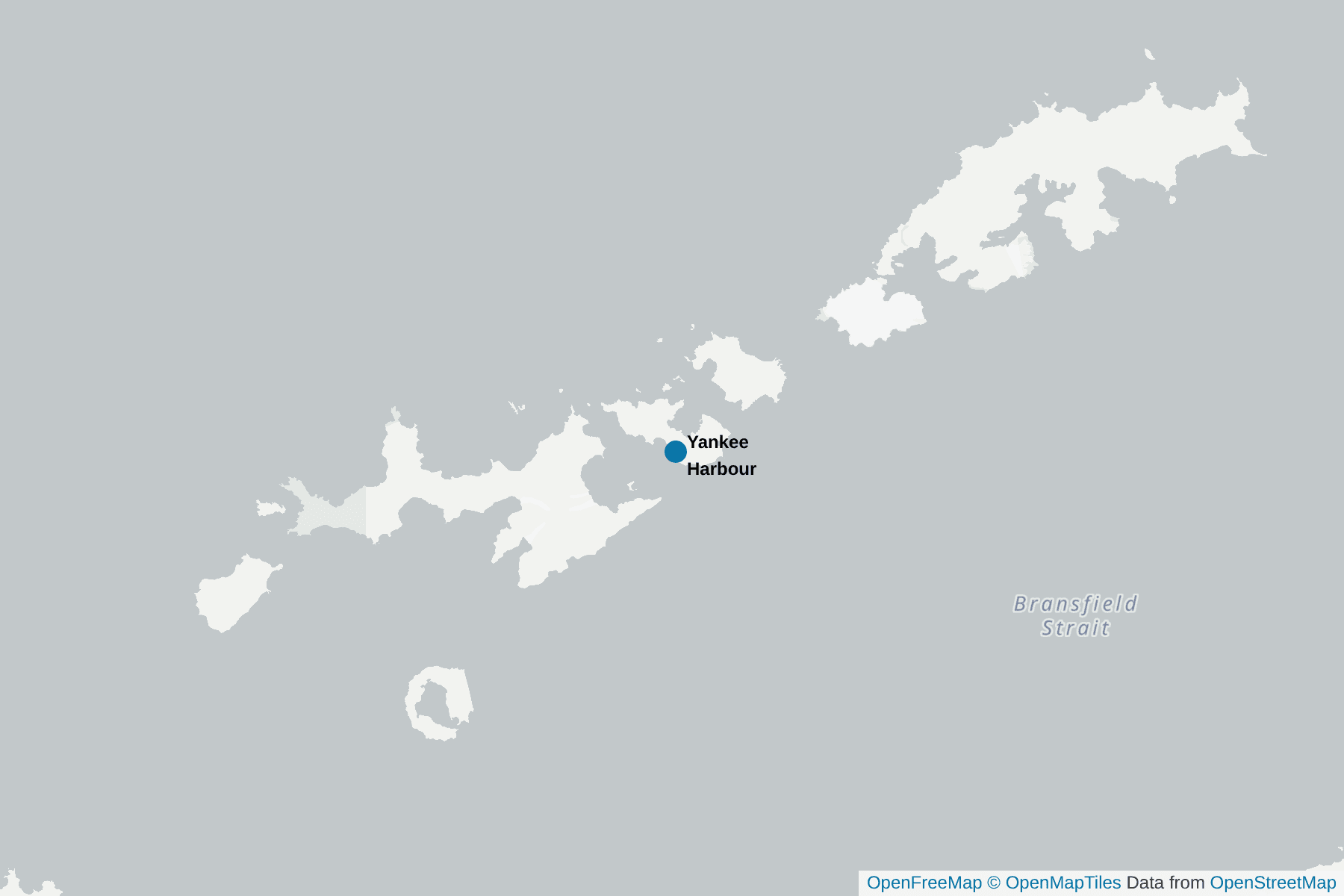 Map of Yankee Harbour