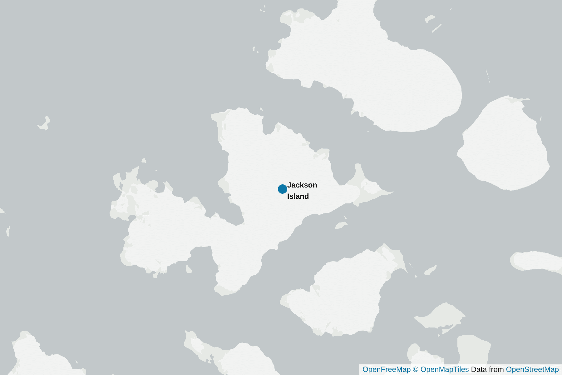 Map of Jackson Island