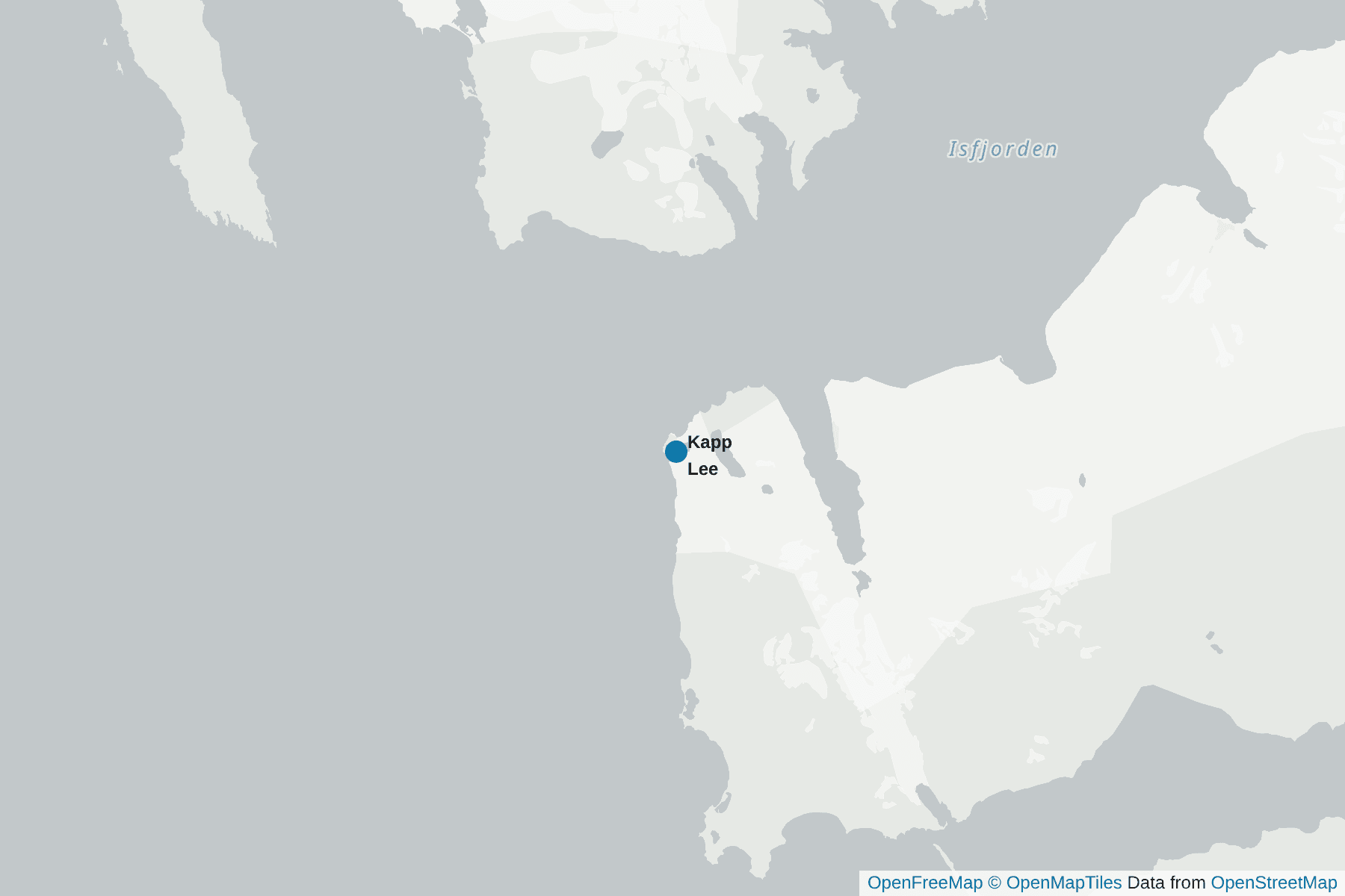 Map of Kapp Lee