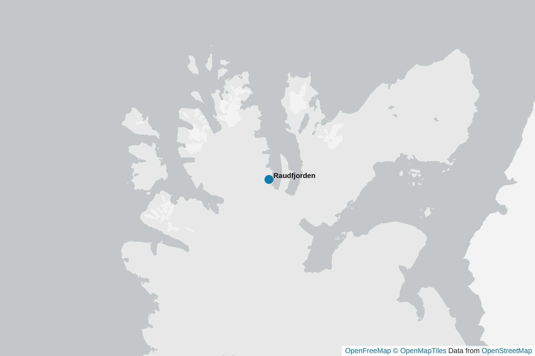 Map of Raudfjorden