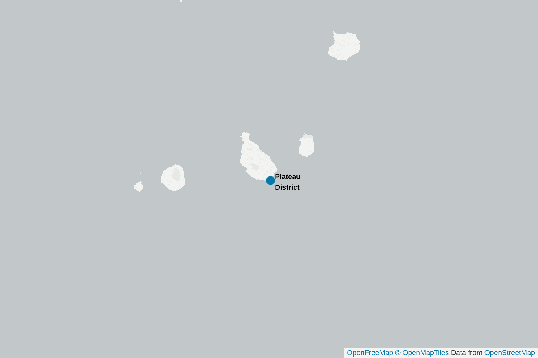 Map of Plateau District