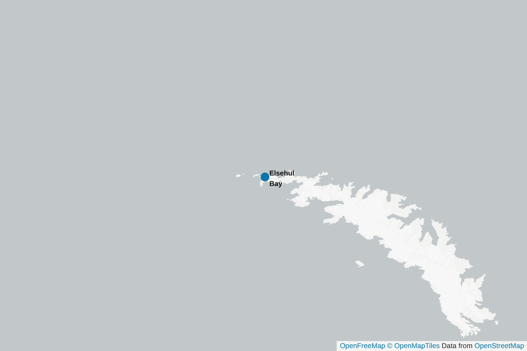 Map of Elsehul Bay