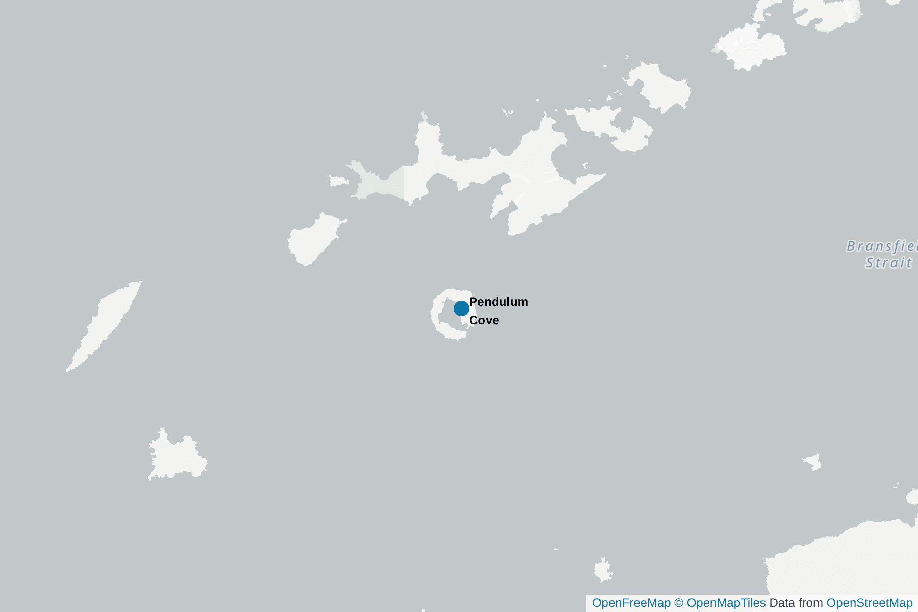 Map of Pendulum Cove
