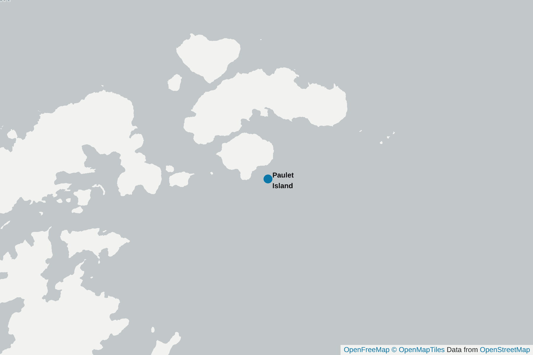 Map of Paulet Island