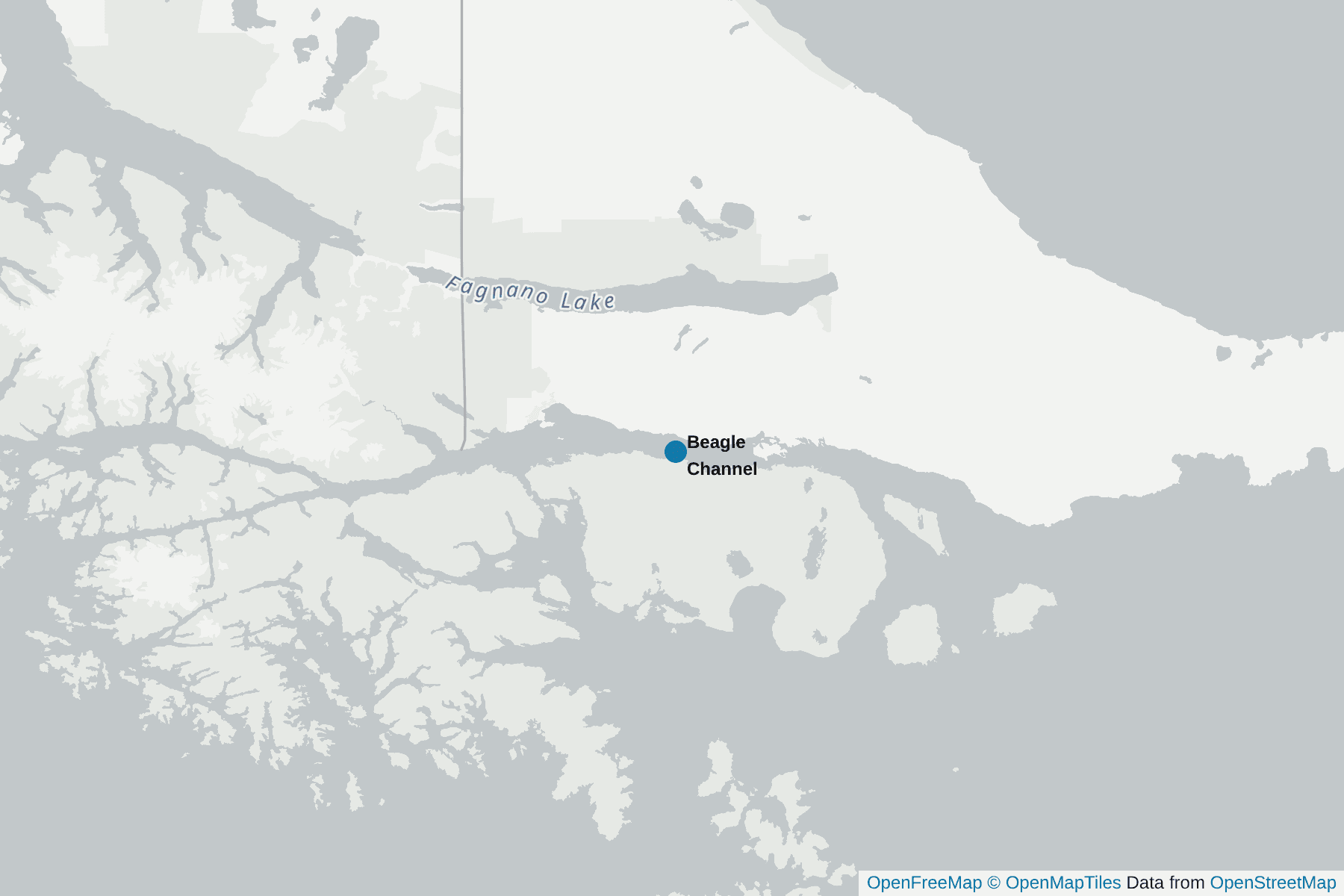 Map of Beagle Channel