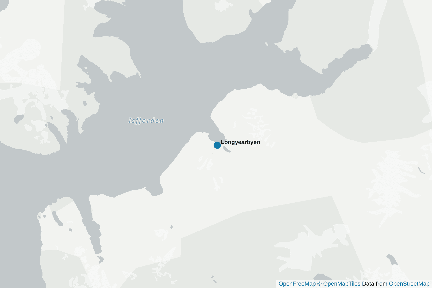 Map of Disembark in Longyearbyen