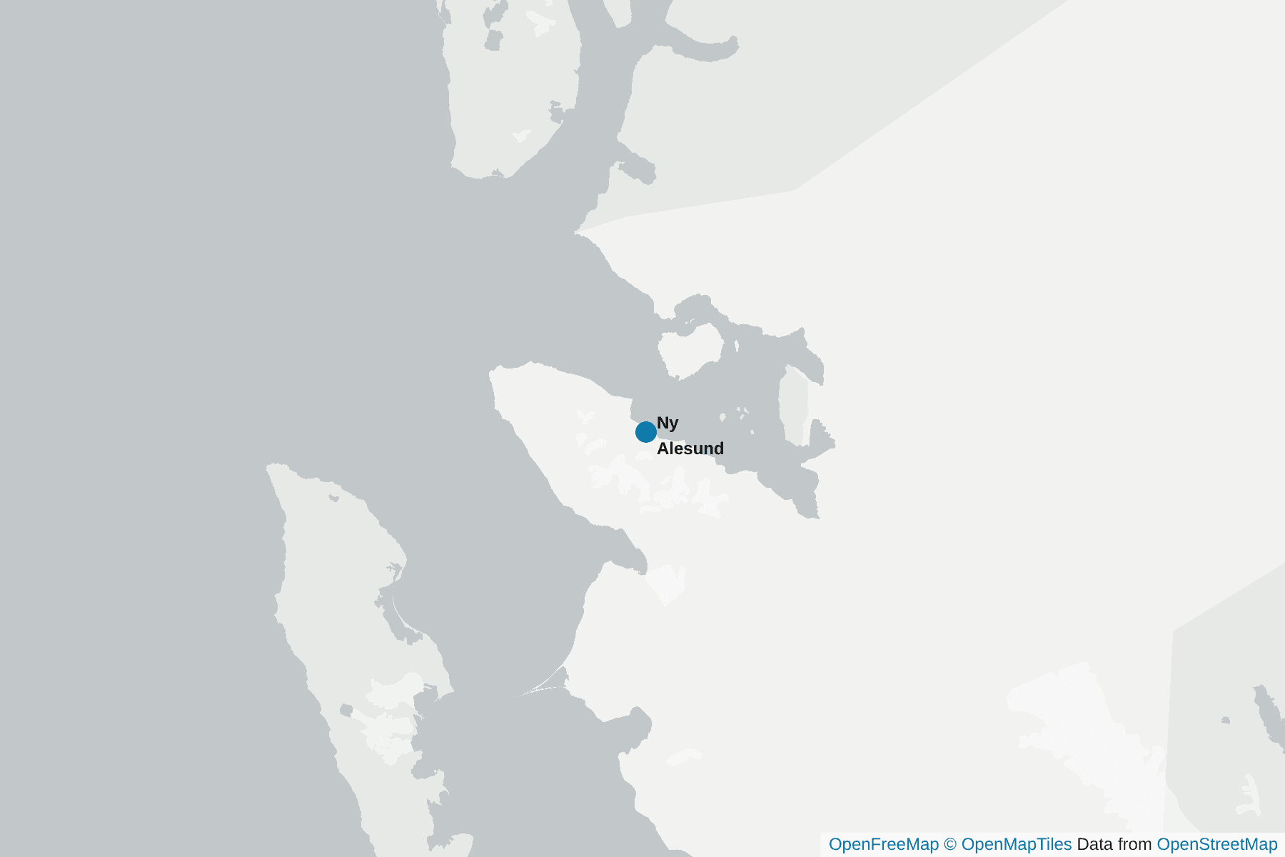 Map of Ny Alesund