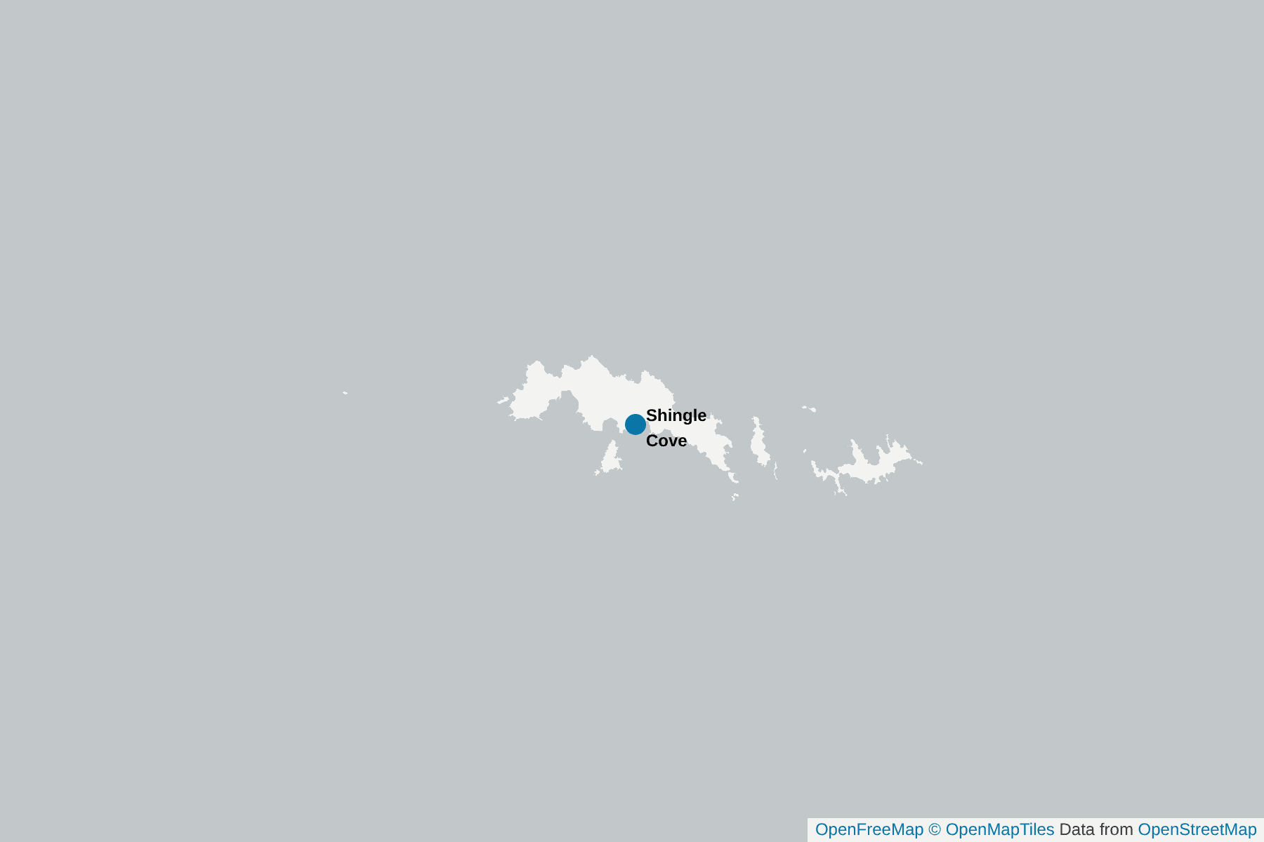 Map of Shingle Cove
